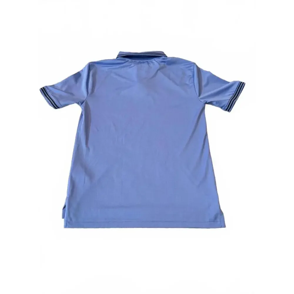 Polo Ralph Lauren Performance Shirt‎ Boys Size Medium Blue Tipped Polo Pony Logo